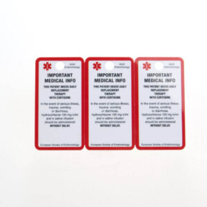 SOS Key-cards voor volwassenen, uitsluitend in het Engels, per 3 stuks.